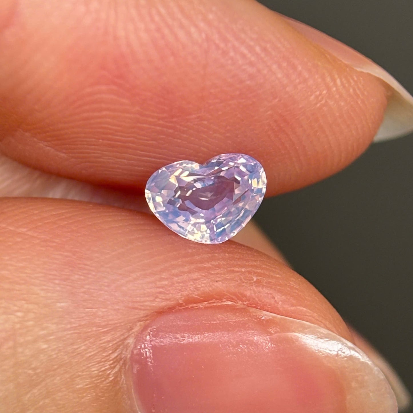 0.8ct Natural Milky White Sapphire Vietnam