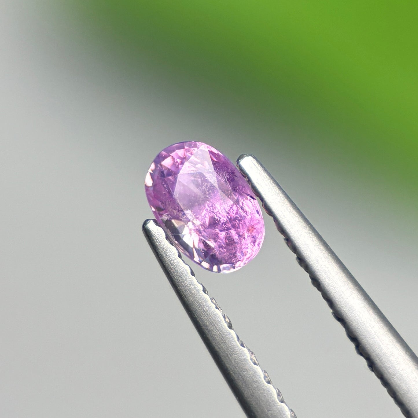 0.55 ct Natural Purple Sapphire Vietnam. Oval Shape.