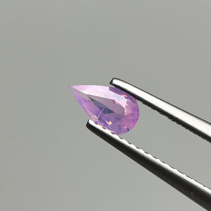 0.47 ct Natural Pink Milky Sapphire Vietnam. Pear Shape.