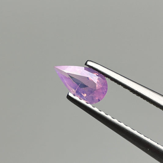0.47 ct Natural Pink Milky Sapphire Vietnam. Pear Shape.