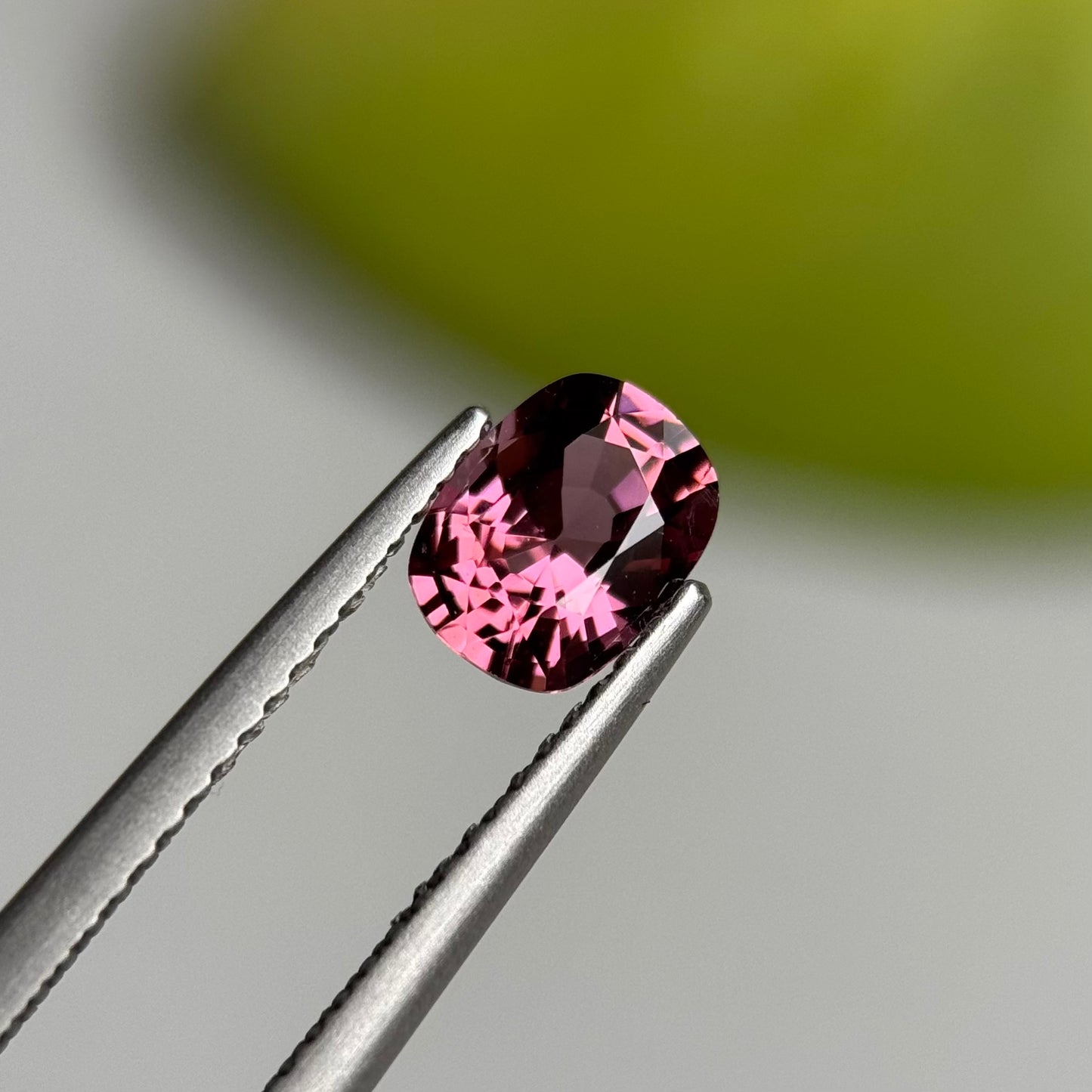 0.97 ct Natural Brownish Purple Spinel Vietnam. Cushion Shape.