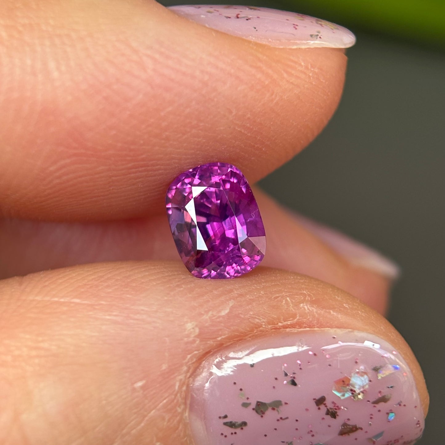 1.20 ct Natural Purple Milky Sapphire Vietnam