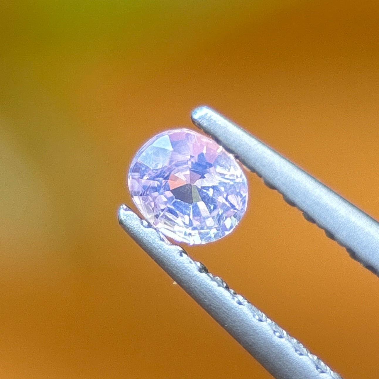 0.22 ct Natural White Silky Sapphire Vietnam. Cushion Shape. No treatment