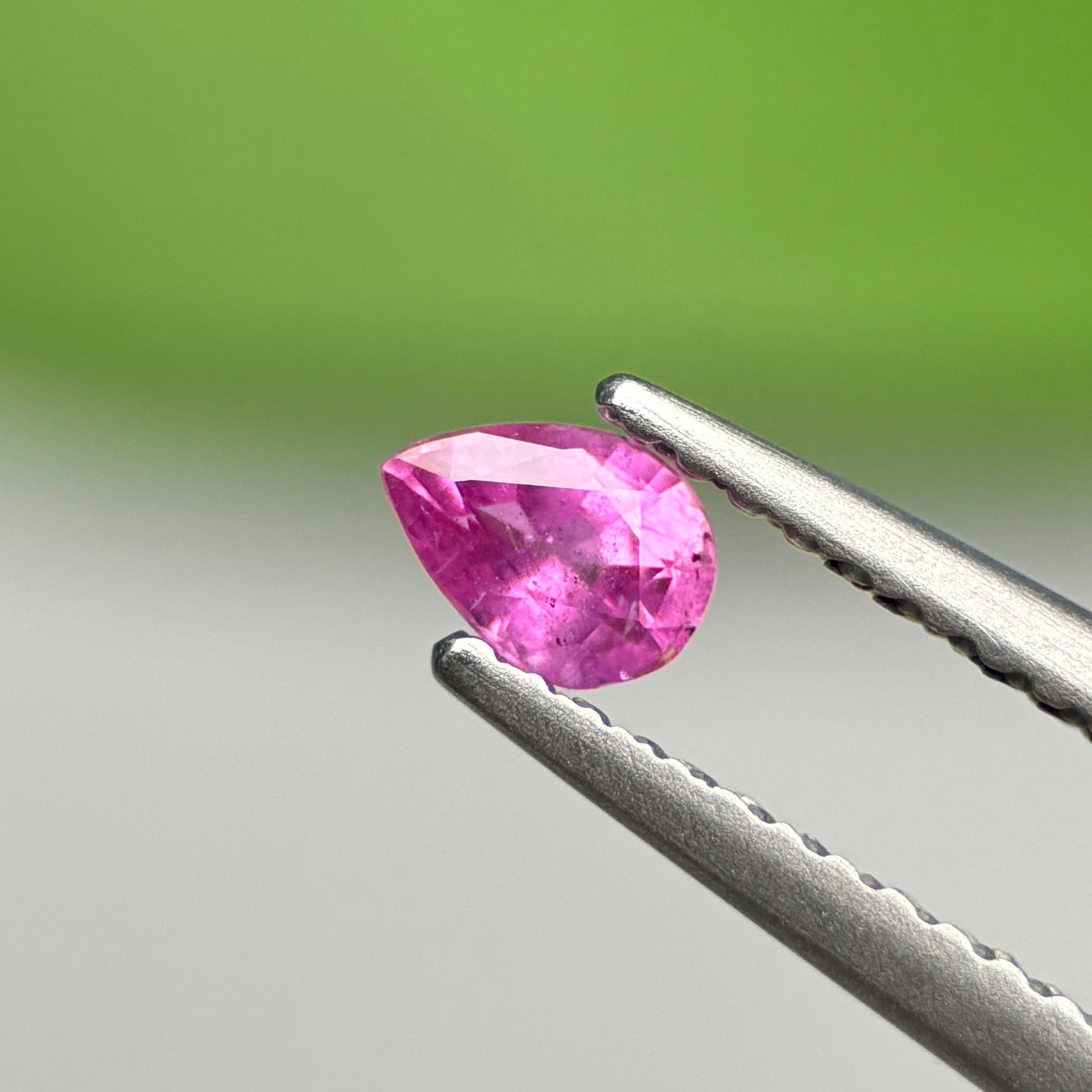 0.27 ct Natural Pink Milky Sapphire Vietnam. Pear Shape.