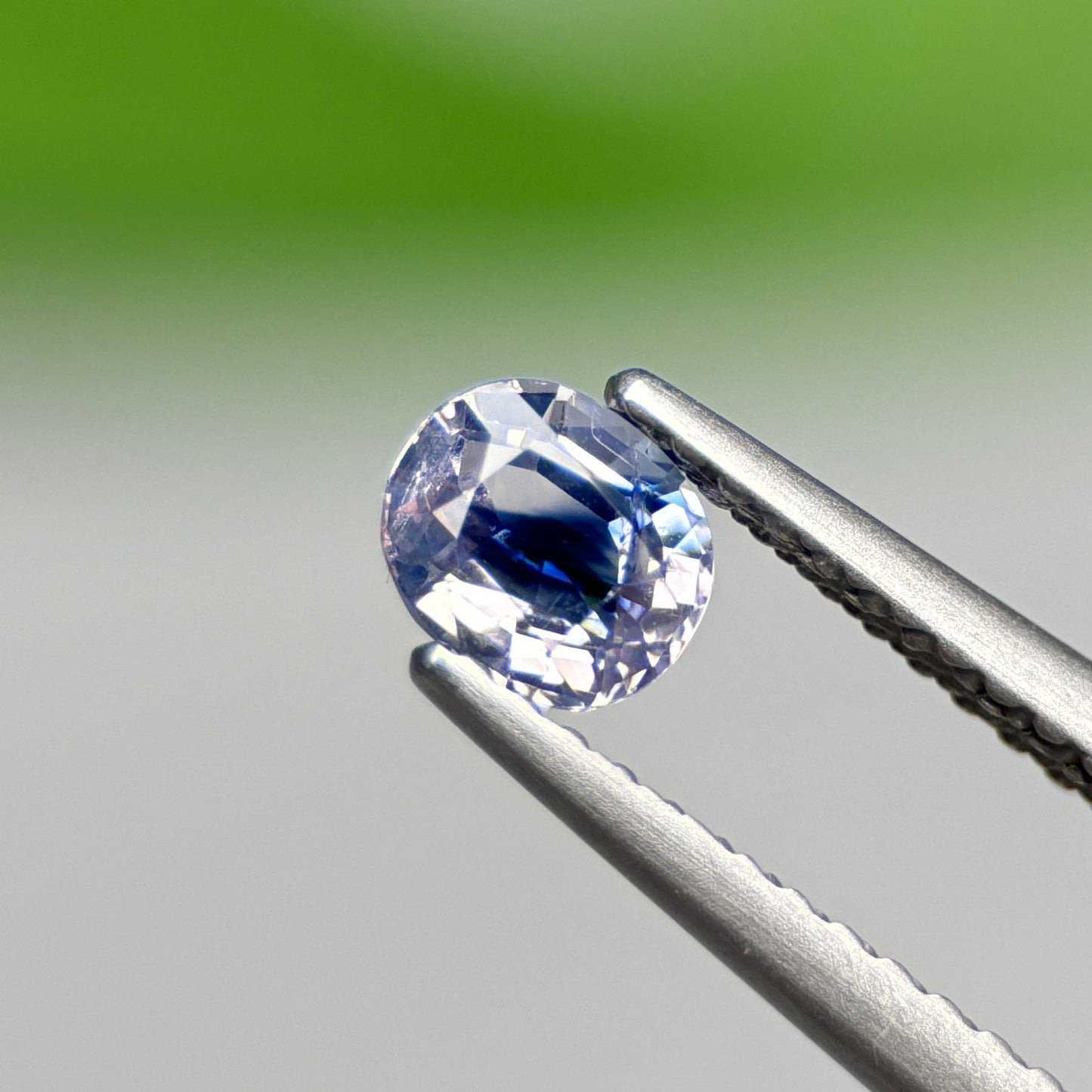 0.53 ct Natural Blue-White Sapphire Vietnam. Cushion Shape.