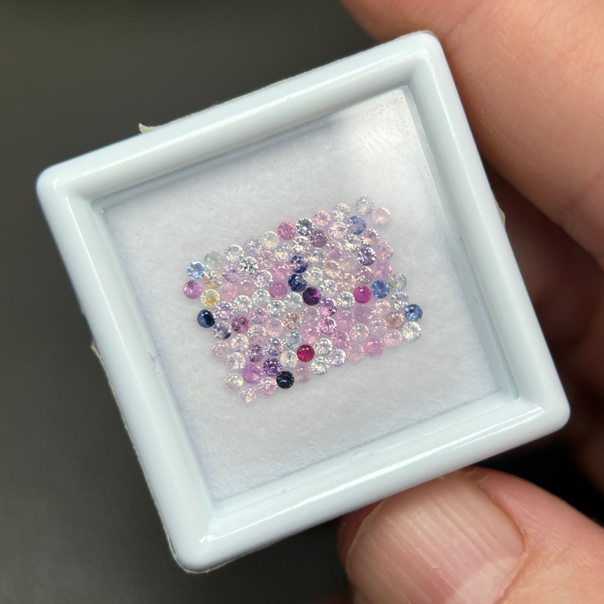 1,16ct/ 94Pcs Natural Sapphire Vietnam, Round Shape, C2 Quality, No Treatment Sapphire Luc Yen.