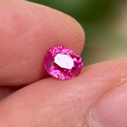 0.76 ct Natural Pink Sapphire Viet Nam. Cushion Shape. No treatment.