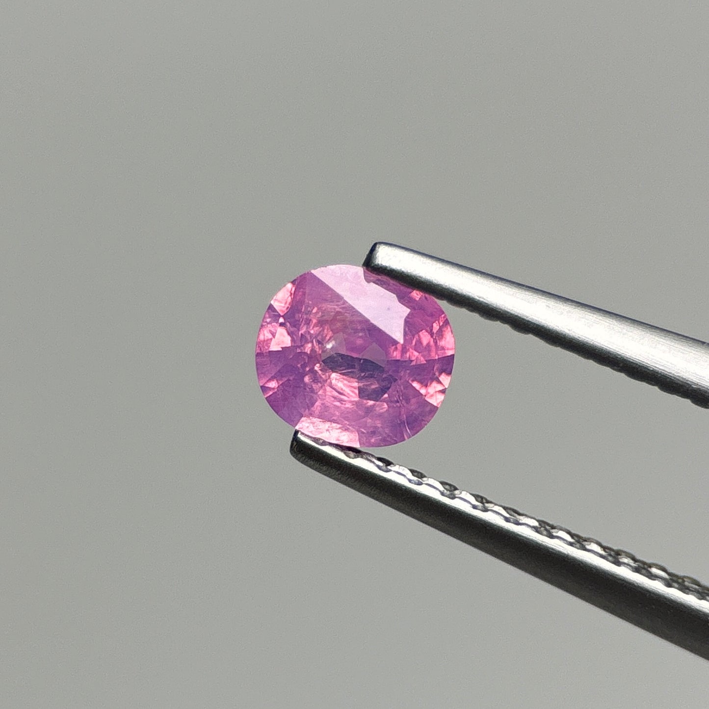 0.47 ct Natural Pink Milky Sapphire Vietnam. Cushion Shape.