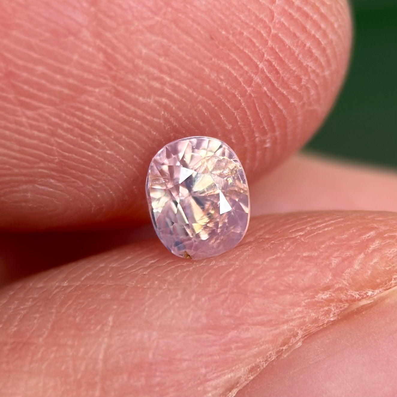 0.48 ct Natural White Sapphire Vietnam. Cushion Shape. No Treatment.