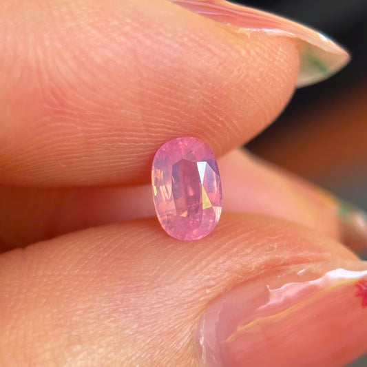 0.66ct Natural Padparadscha Sapphire Vietnam