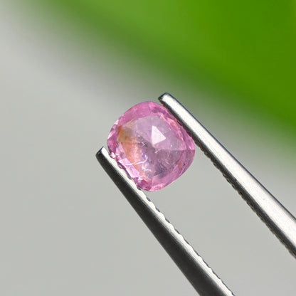 0.61 ct Natural Pink Milky Sapphire Vietnam. Cushion Shape.