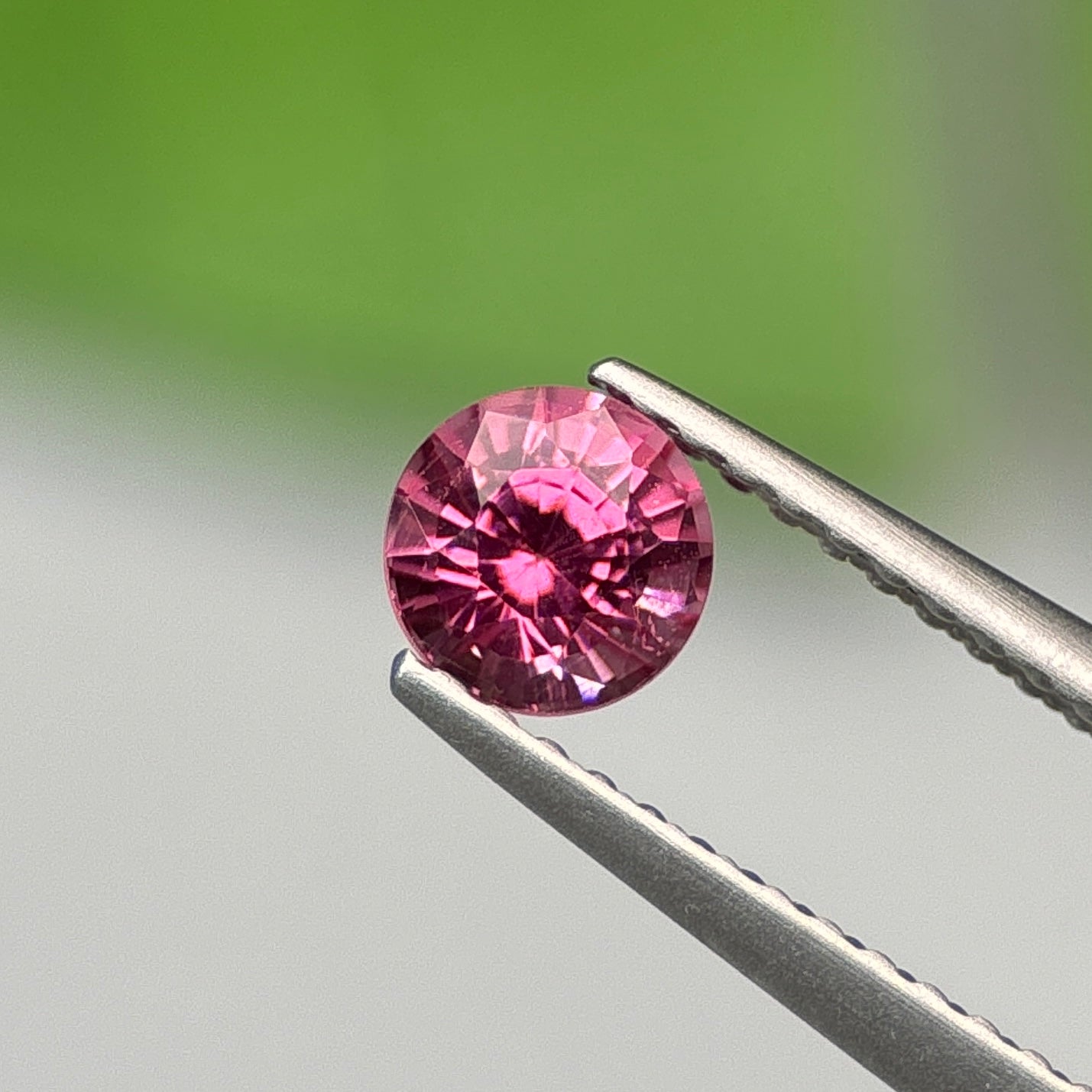 0.59 ct Natural Brownish Pink Spinel Vietnam. Round Shape. No Treatment.