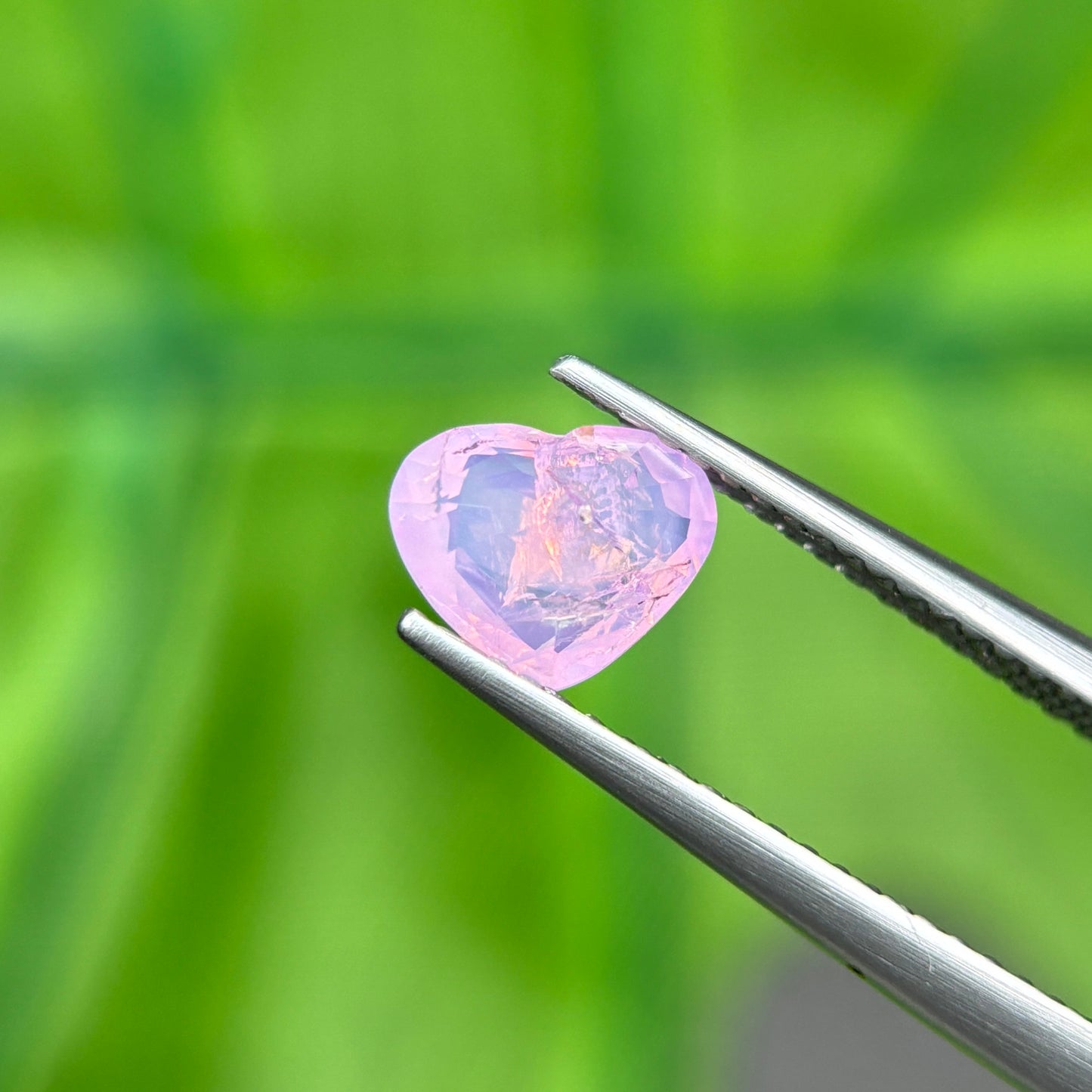 1,12ct Natural Pink Milky Sapphire Vietnam. Heart Shape. No Treatment Milky Sapphire Luc Yen.