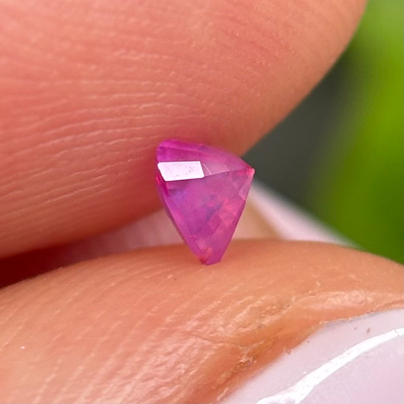 0.36ct Natural Pink Milky Sapphire Vietnam. Heart Shape. No Treatment.