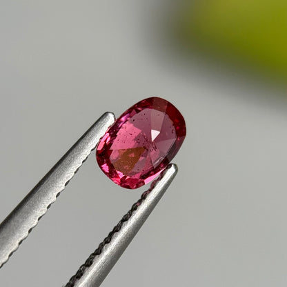 0.51 ct Natural Orangish Red Spinel Vietnam. Cushion Shape.