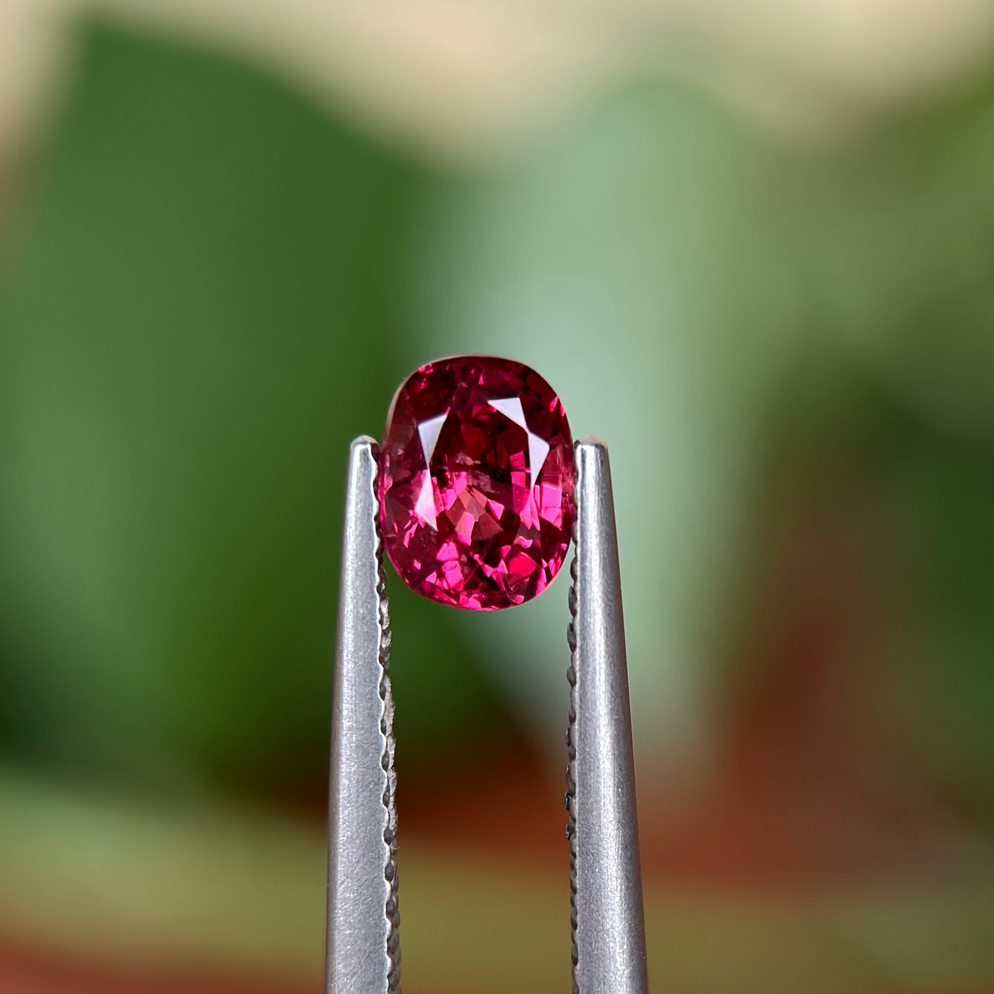 0.80ct Natural Pink Spinel Vietnam. Cushion Shape.