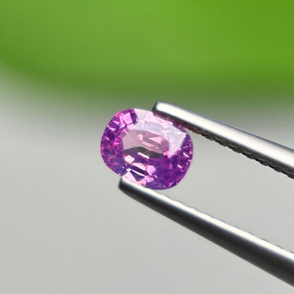 0.53 ct Natural Purplish Pink Sapphire Vietnam. Cushion Shape.