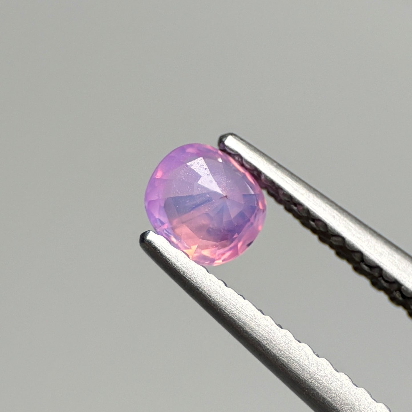 0.46 ct Natural Pink Milky Sapphire Vietnam. Cushion Shape.