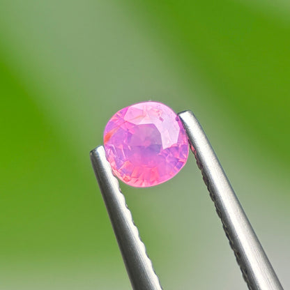 0.39 ct Natural Pink Milky Sapphire Vietnam. Cushion Shape. Unheat.