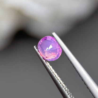 0,61ct Natural Pink Milky Sapphire Vietnam. Cushion Shape. No Treatment Milky Sapphire Luc Yen.