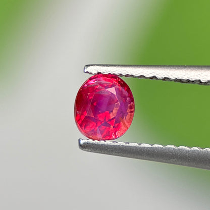 0.59 ct Natural Pink Milky Sapphire Vietnam. Cushion Shape. No Treatment.