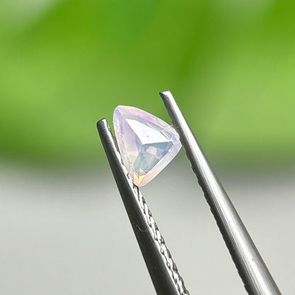 0,28ct Natural Light Pink Milky Sapphire Vietnam. Trlliant shape. No Treatment Milky Sapphire Luc Yen.