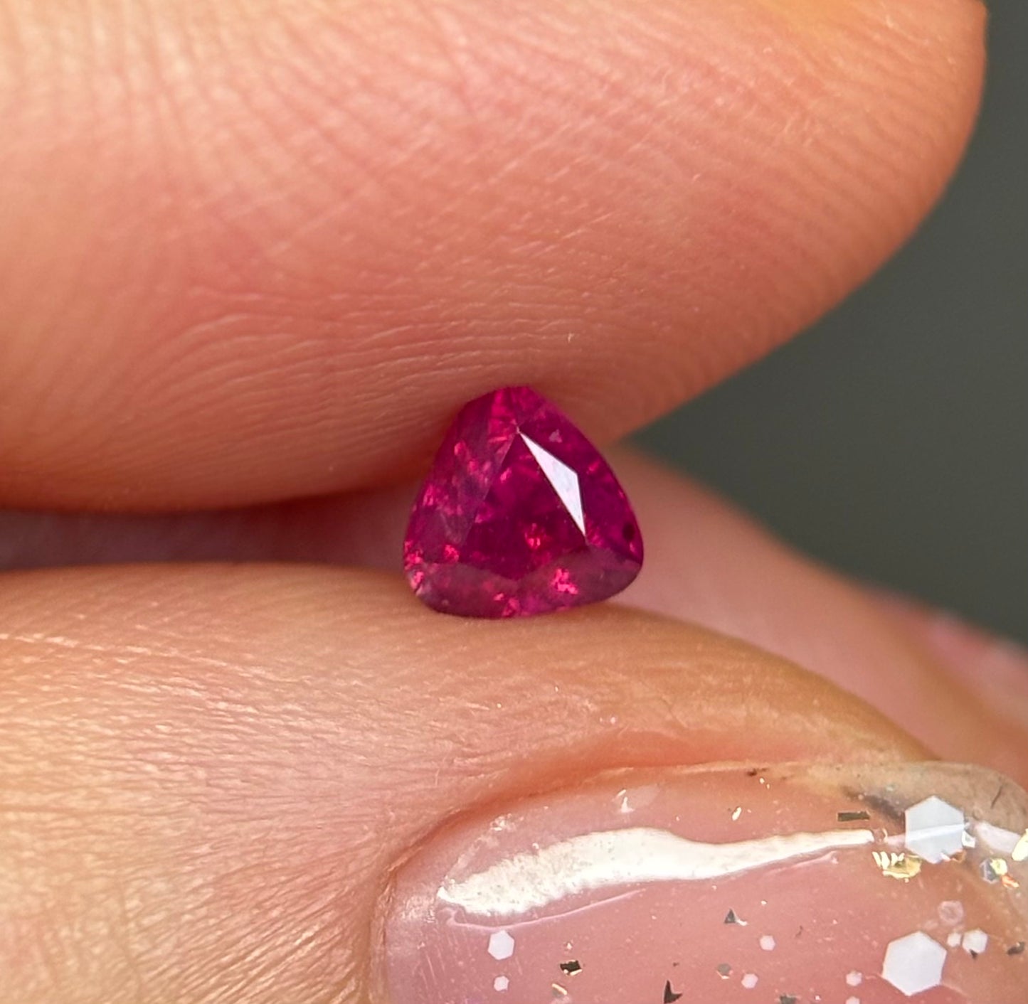 0.45ct Natural Pink Milky Sapphire Vietnam.