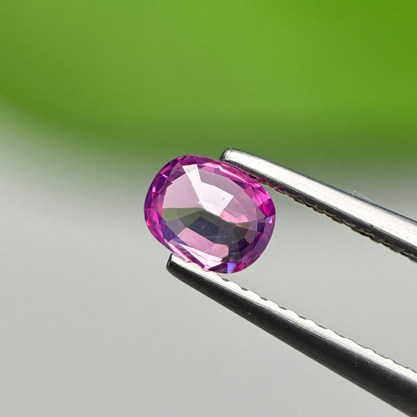 0.53 ct Natural Purplish Pink Sapphire Vietnam. Cushion Shape.