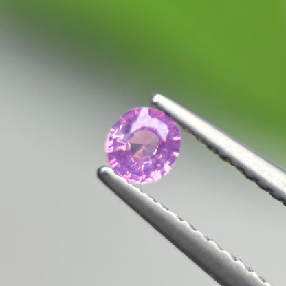 0.26 ct Natural Pinkish Purple Milky Sapphire Vietnam. Cushion Shape.