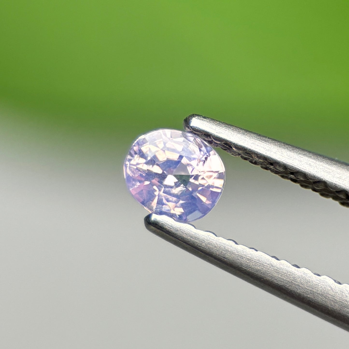 0.52 ct Natural Lite Purple Sapphire Vietnam. Cushion Shape.