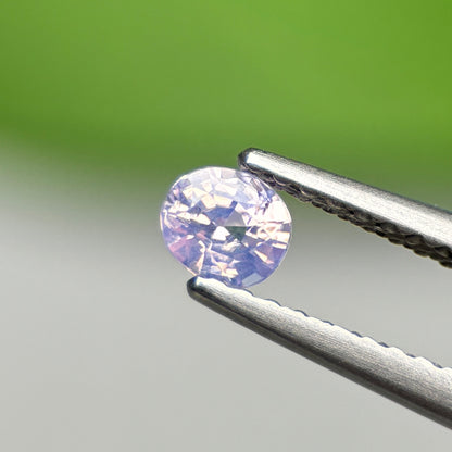 0.52 ct Natural Lite Purple Sapphire Vietnam. Cushion Shape.