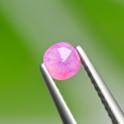 0.39 ct Natural Pink Milky Sapphire Vietnam. Cushion Shape. Unheat.