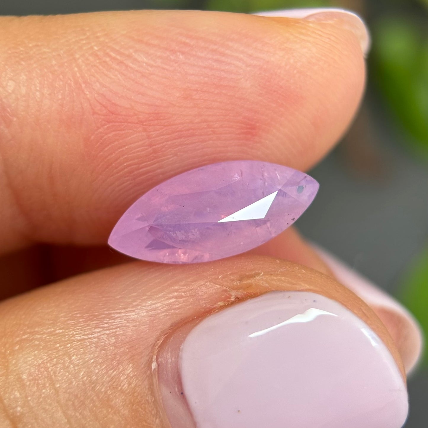 2.63ct Natural Pink Milky Sapphire Vietnam. Marquise Shape. No Treatment.