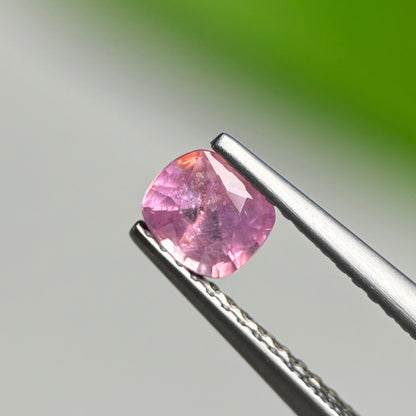 0.61 ct Natural Pink Milky Sapphire Vietnam. Cushion Shape.