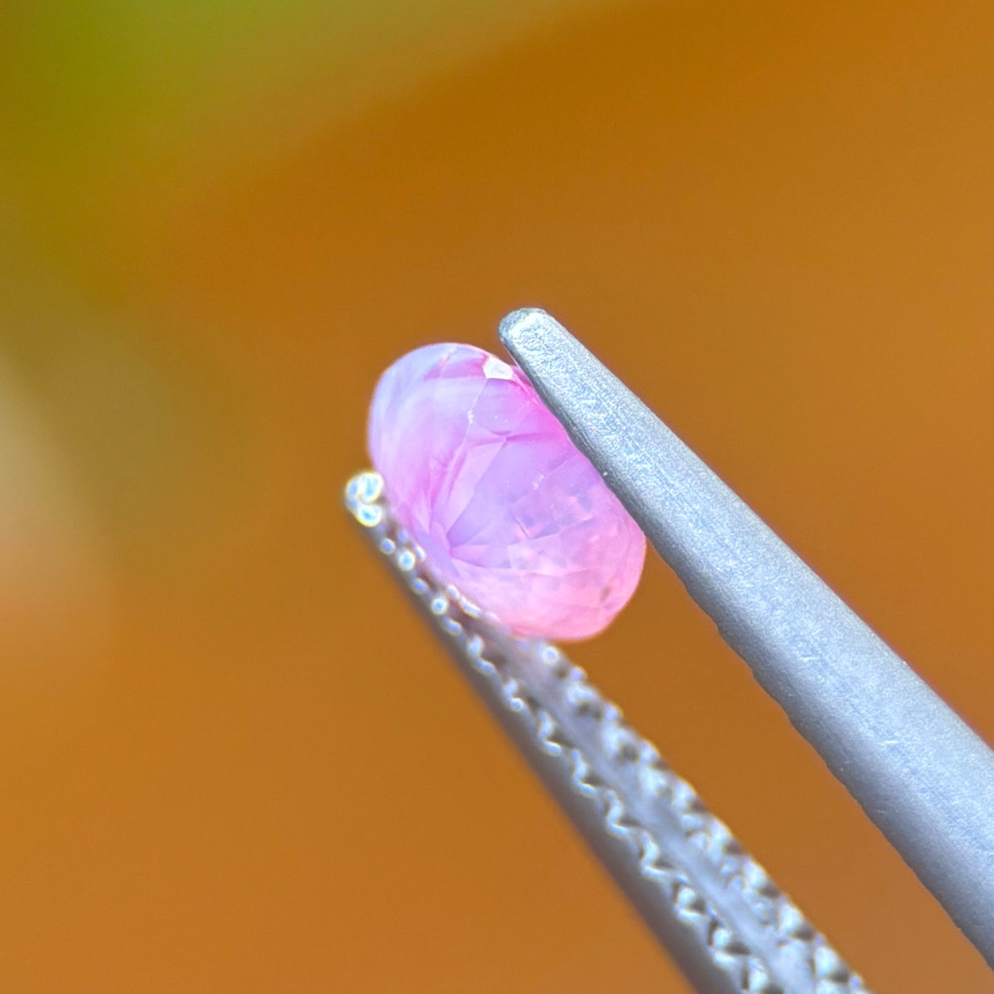 0.60 ct Natural Pink Milky Sapphire Vietnam. Oval Shape. No Treatment.