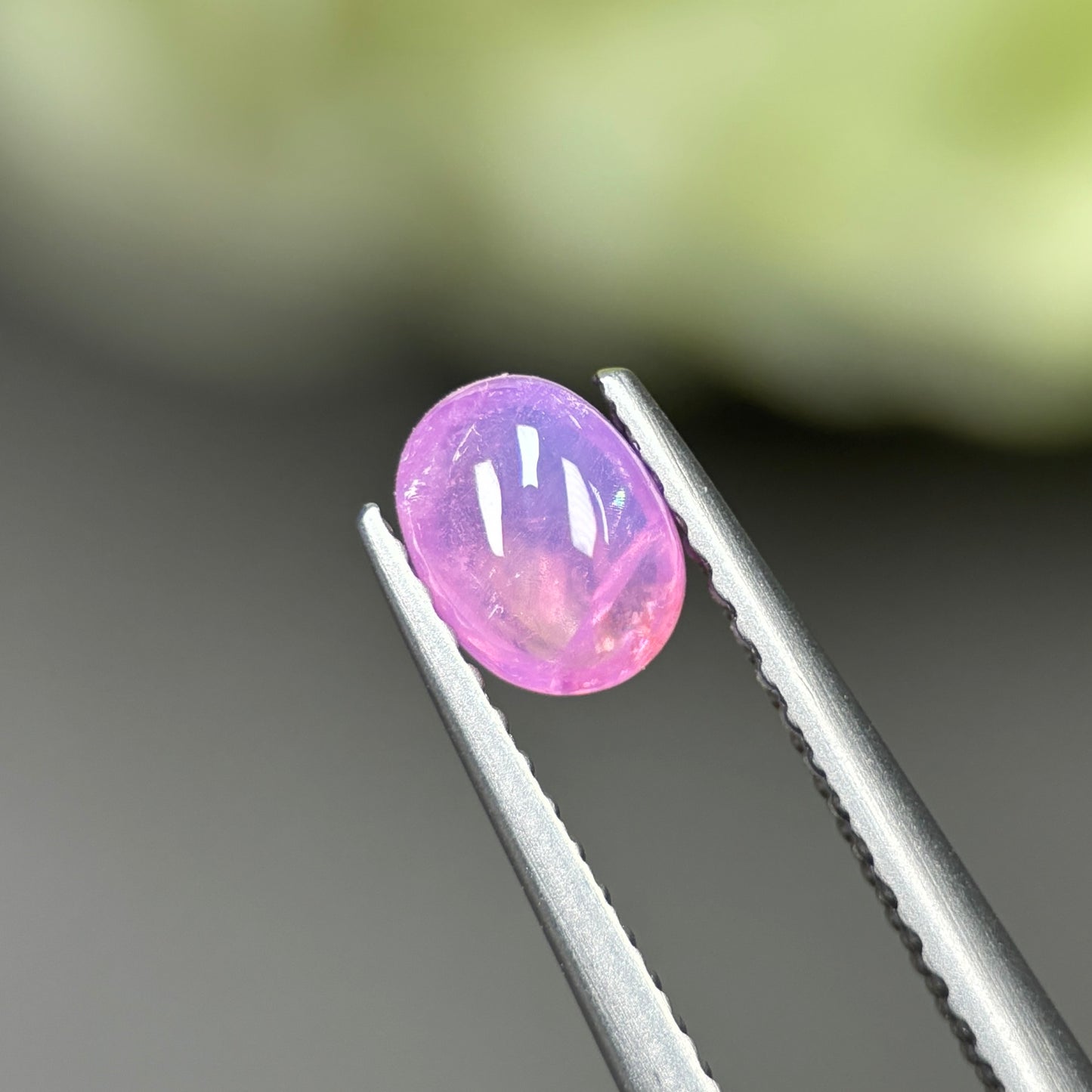0.72ct Natural Pink Cacbochon Sapphire Viet Nam. No treatment.