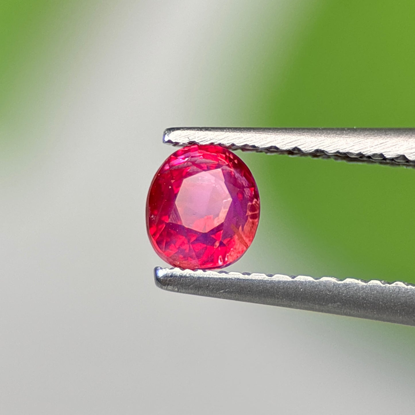 0.59 ct Natural Pink Milky Sapphire Vietnam. Cushion Shape. No Treatment.