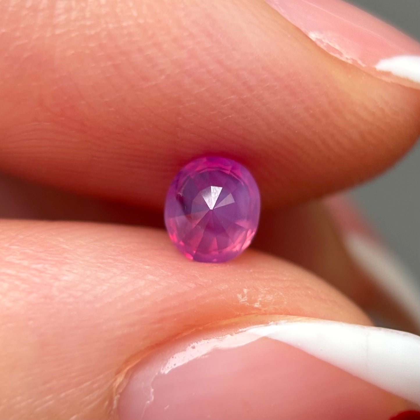 0.40ct Natural Milky Padparadscha Sapphire Vietnam