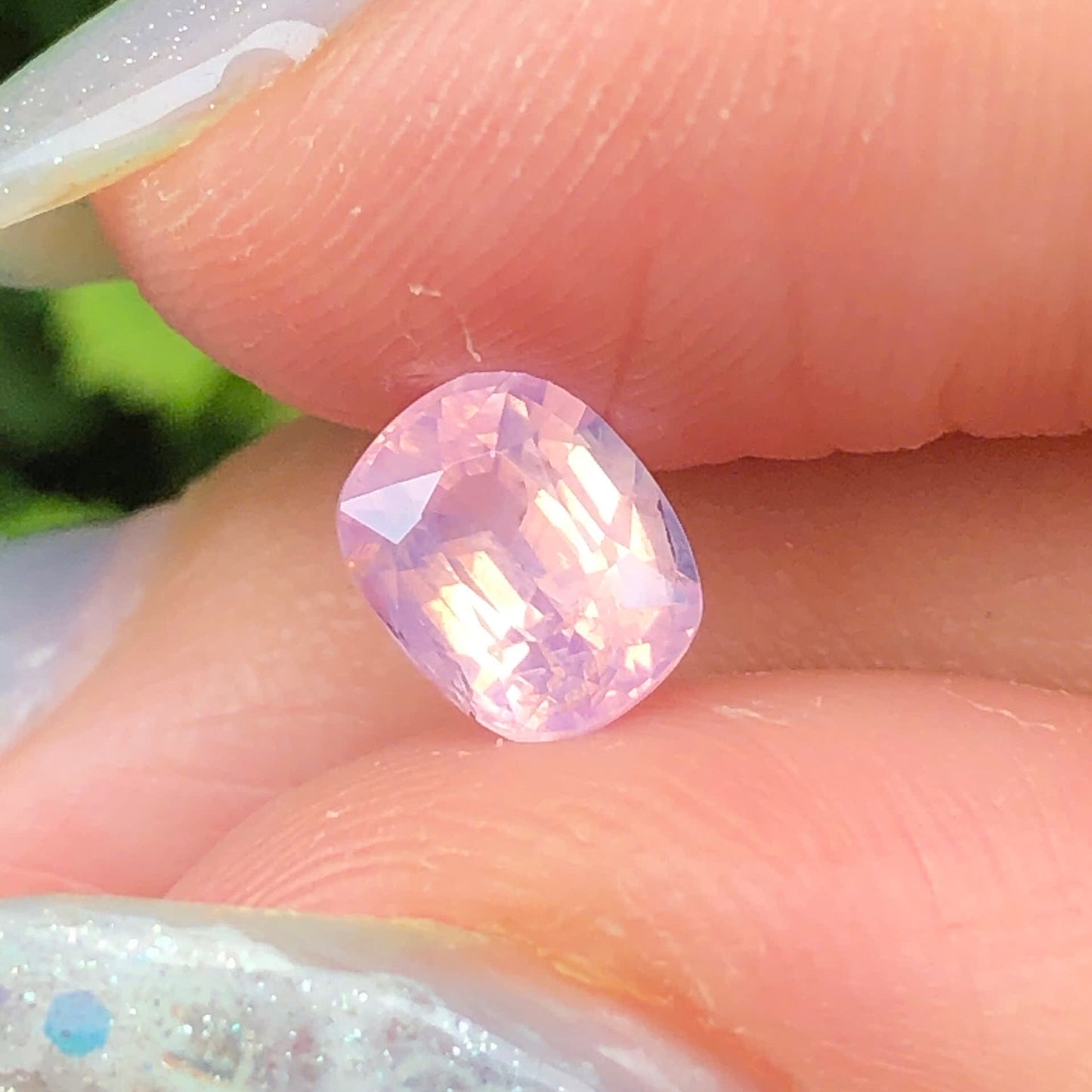 1,09ct Natural Pink Sapphire Vietnam. Cushion Shape. No Treatment Sapphire Luc Yen.