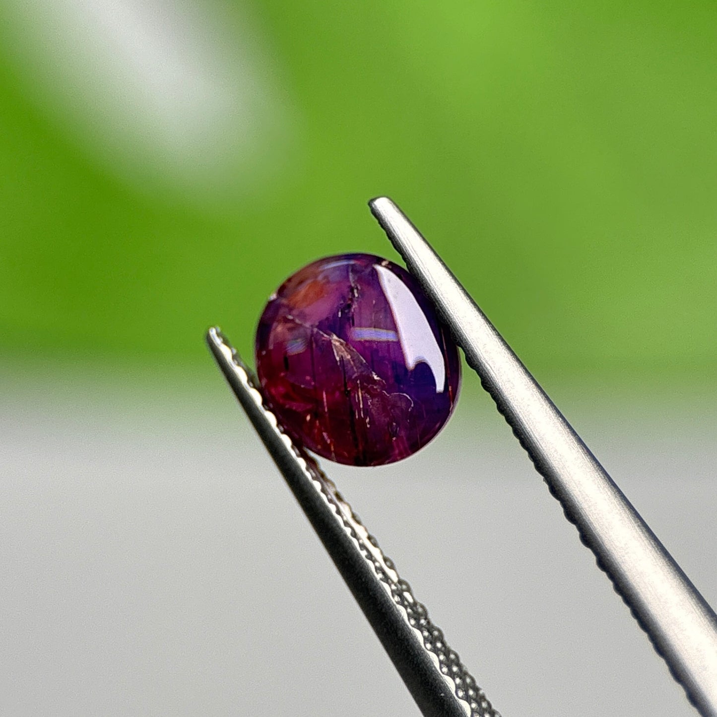 1.38ct Natural Purple Cacbochon Sapphire Viet Nam. No treatment.