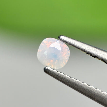 0.33 ct Natural White Milky Sapphire Vietnam. Cushion Shape.