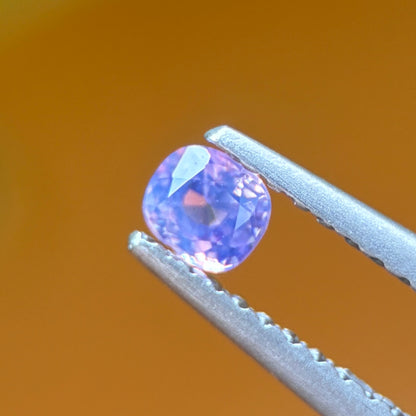 0.20 ct Natural Purple milky Sapphire Vietnam. Cushion Shape. No Treatment.