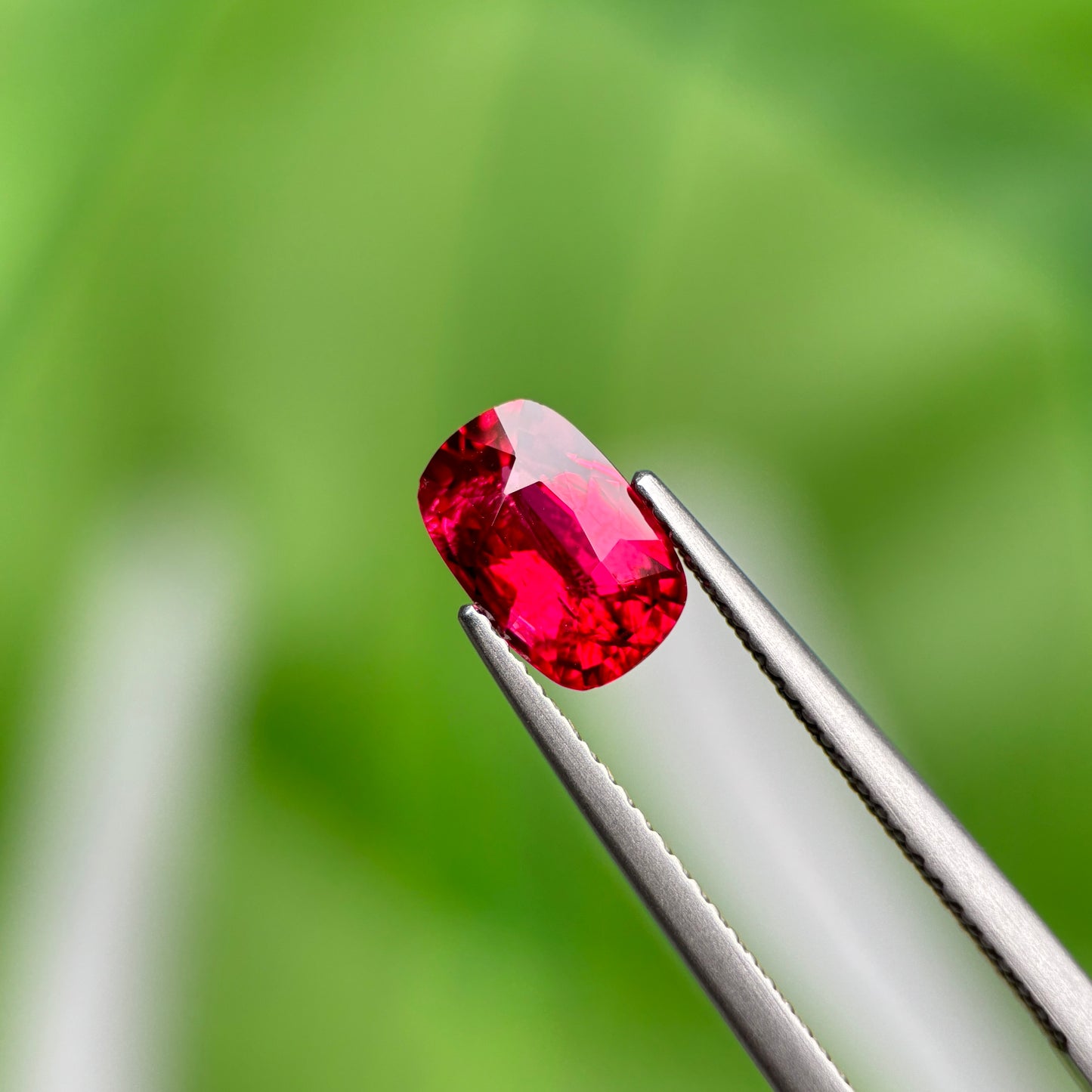 1.54 ct Natural Red Spinel Vietnam. Cushion Shape. No Treatment.