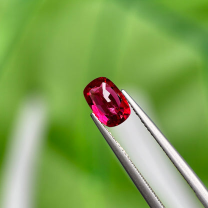 1.54 ct Natural Red Spinel Vietnam. Cushion Shape. No Treatment.