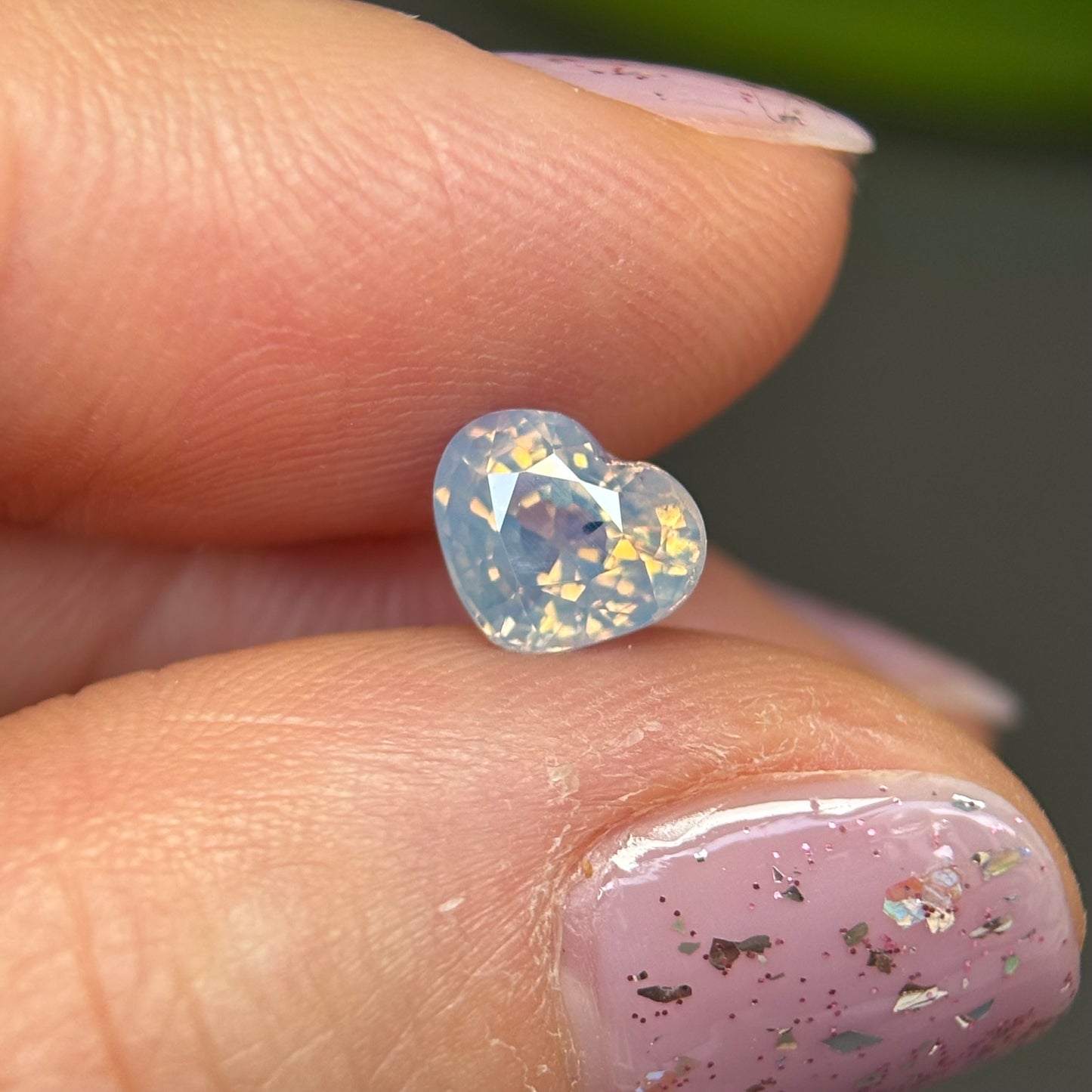 1.30 ct Natural White Milky Sapphire Viet Nam.