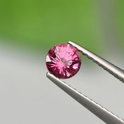 0.59 ct Natural Brownish Pink Spinel Vietnam. Round Shape. No Treatment.