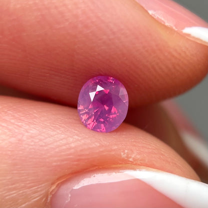 0.40ct Natural Milky Padparadscha Sapphire Vietnam