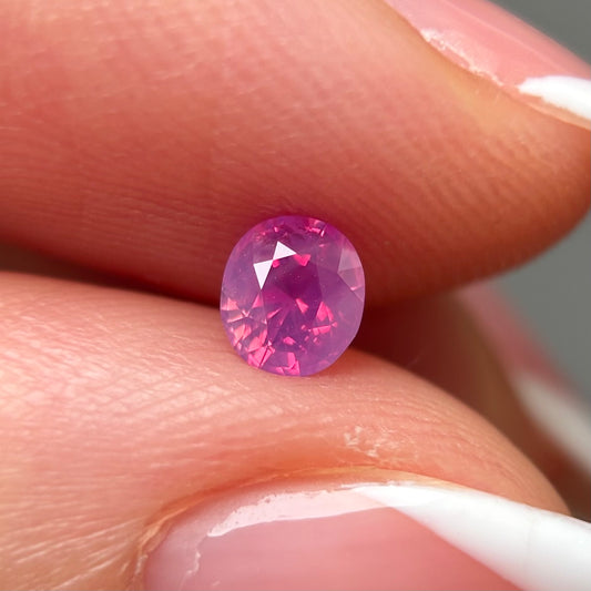 0.40ct Natural Milky Padparadscha Sapphire Vietnam