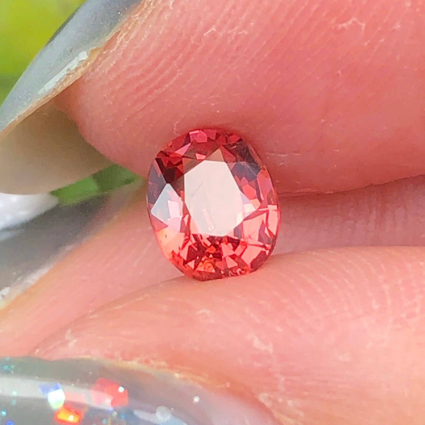 0,61ct Natural Brownish Red Spinel Vietnam. Cushion Shape. No Treatment Spinel Luc Yen.