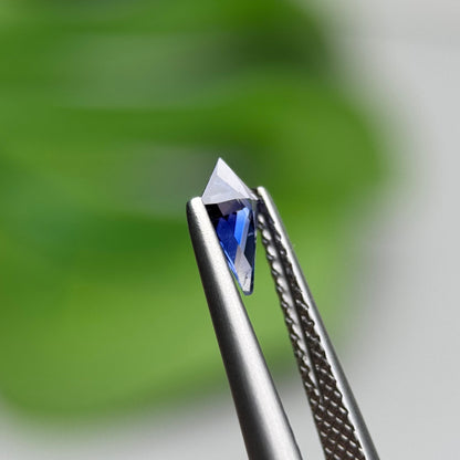 0.32 ct Natural Blue Milky Sapphire Vietnam. Freeform. No Treatment.